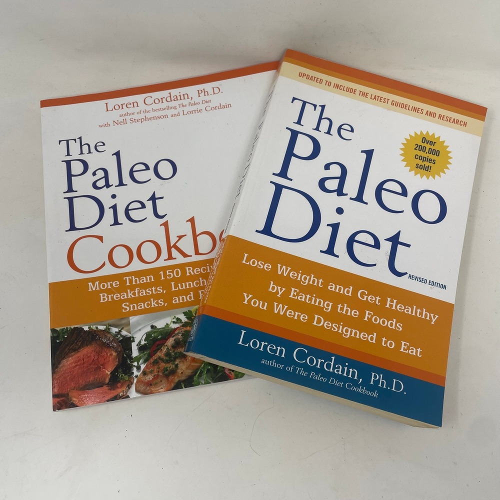 The Paleo Diet Revised Edition and The Paleo Diet Cookbook Loren Cordain 2 Book